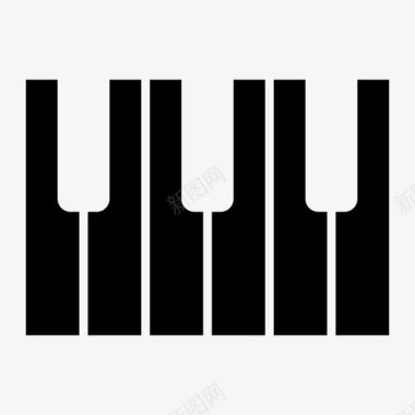 钢琴键乐器midi图标图标