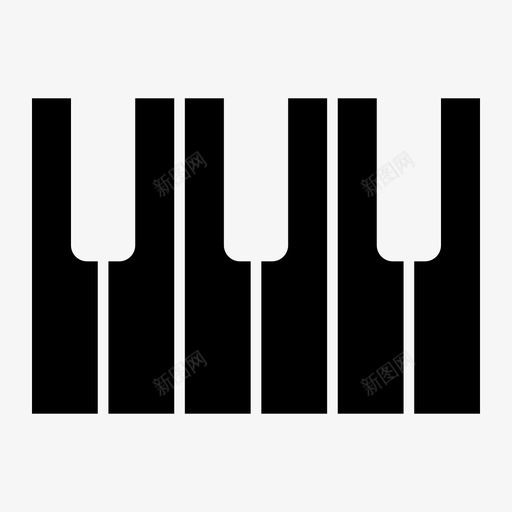 钢琴键乐器midi图标svg_新图网 https://ixintu.com midi 乐器 教育 琴键 钢琴 键盘