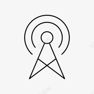 天线广播收音机图标图标