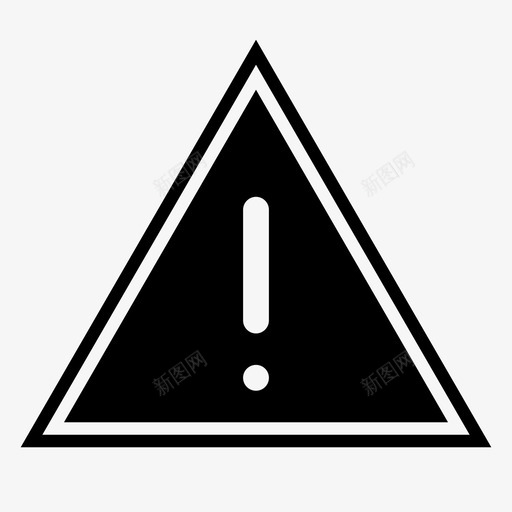 警告牌注意警告图标svg_新图网 https://ixintu.com 天气 标志 注意 警告 警告牌