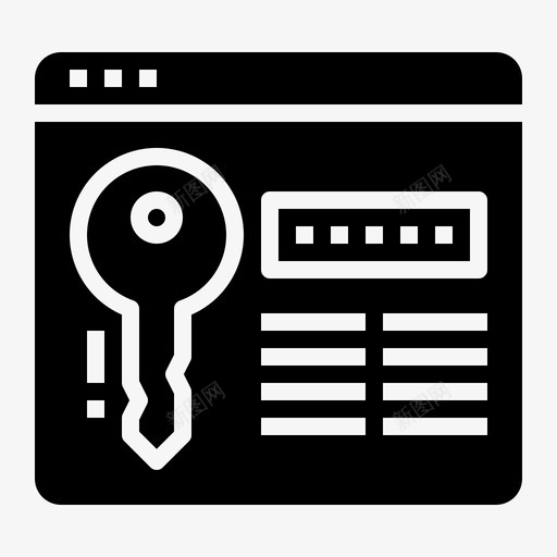 密码网站类型3填写图标svg_新图网 https://ixintu.com 填写 密码 类型 网站