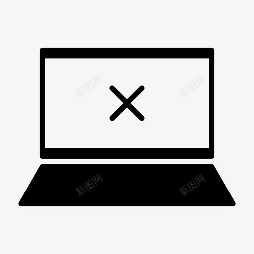 笔记本电脑删除互联网在线图标svg_新图网 https://ixintu.com 互联网 公司 删除 图标 在线 填充 技术 电脑 笔记本