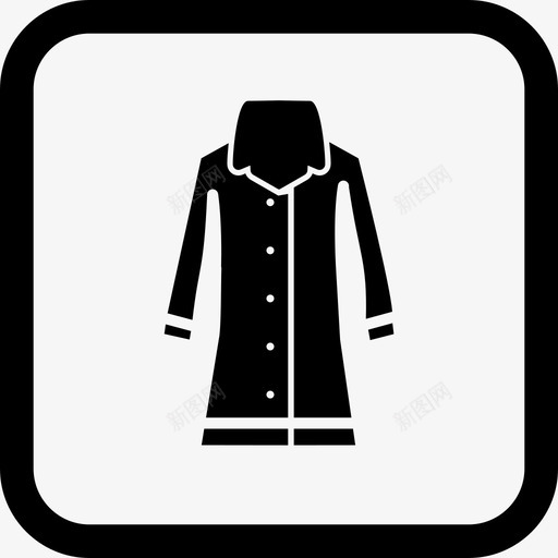 雨衣夹克长外套图标svg_新图网 https://ixintu.com 外套 天气 夹克 雨衣