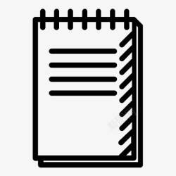 记事本通讯录笔记本通讯录手册图标高清图片