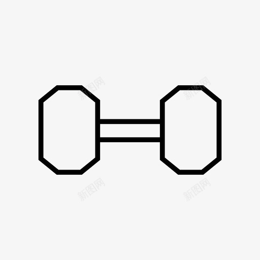 哑铃二头肌健美图标svg_新图网 https://ixintu.com 二头肌 健美 健身 哑铃 运动 锻炼
