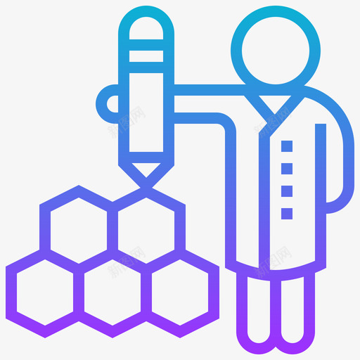 科学生物工程22梯度图标svg_新图网 https://ixintu.com 梯度 生物工程 科学