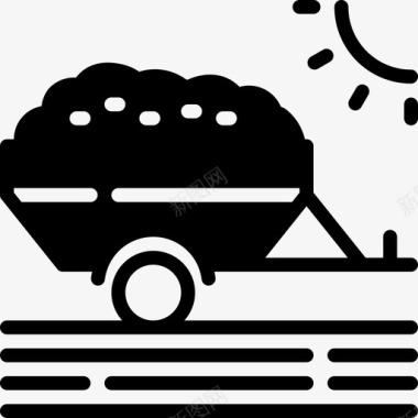 拖车农用车辆图标图标