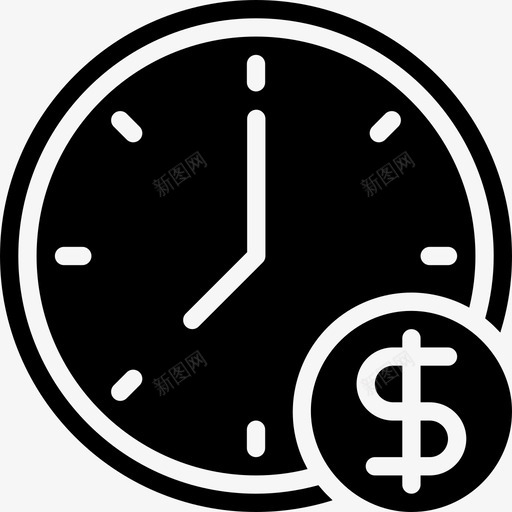 时间就是金钱密码和货币5坚固图标svg_新图网 https://ixintu.com 坚固 密码 就是 时间 货币 金钱