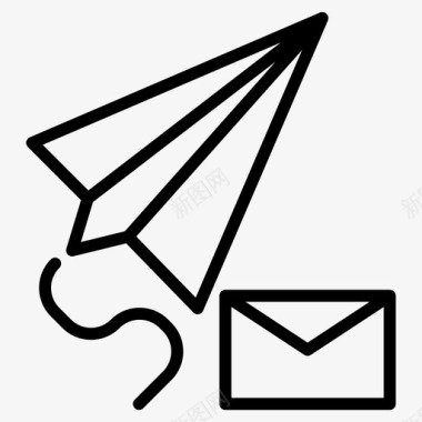 发送消息通信电子邮件图标图标