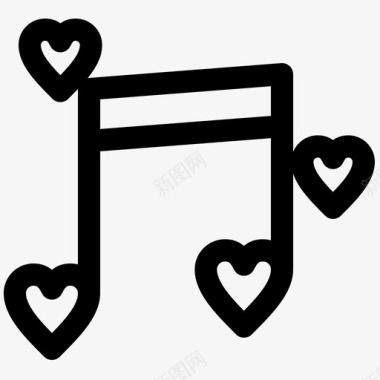 音乐爱情音乐音符图标图标