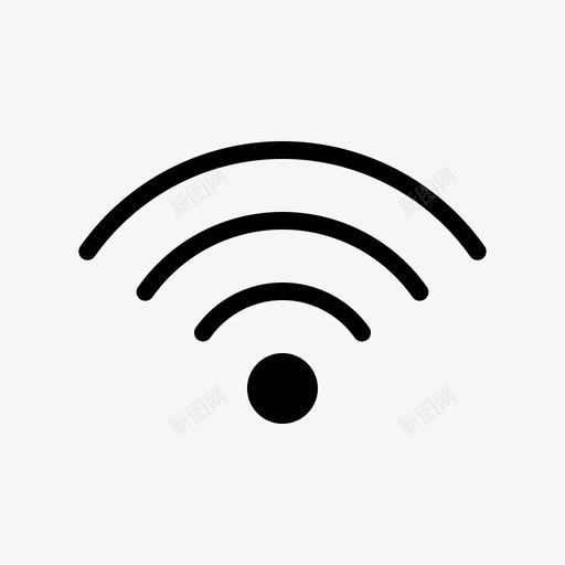 wifi互联网多媒体图标svg_新图网 https://ixintu.com wifi 互联网 信号 图标 多媒体 网络