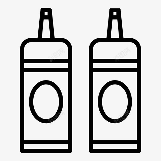 蛋黄酱瓶子番茄酱图标svg_新图网 https://ixintu.com 厨房工具 瓶子 番茄酱 蛋黄酱 酱汁