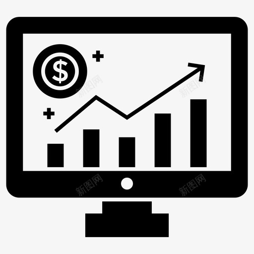 在线分析条形图报告增长分析图标svg_新图网 https://ixintu.com 分析 在线 增长 字形 市场研究 投资 报告 条形图 统计