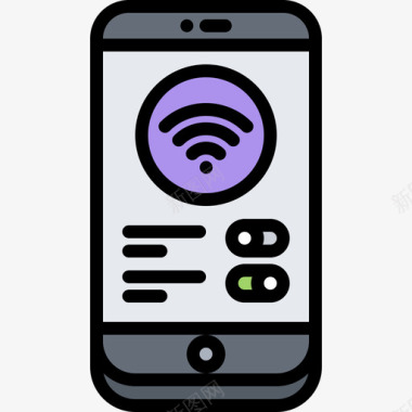 Wifi电话34彩色图标图标
