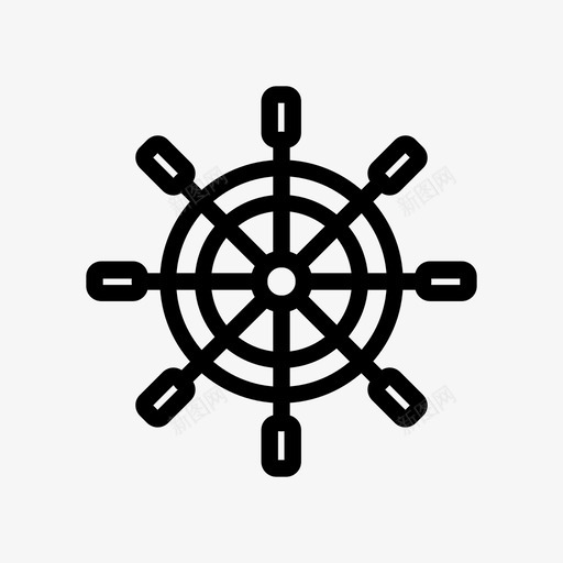 舵手海图标svg_新图网 https://ixintu.com 海 舵手