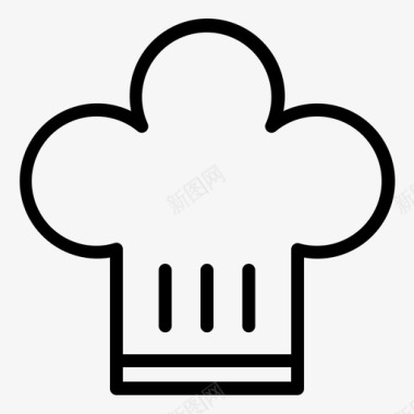厨师烹饪帽子图标图标