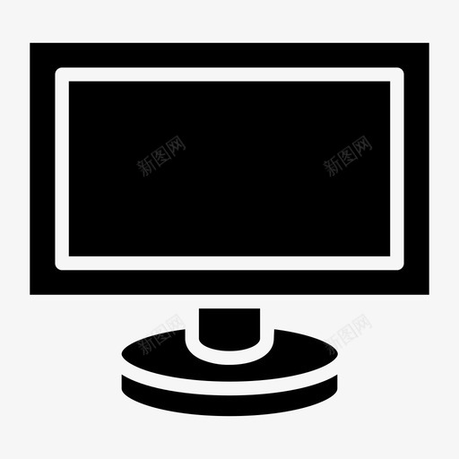 监视器业务计算机图标svg_新图网 https://ixintu.com glyph vol1 web 业务 用户界面 监视器 计算机