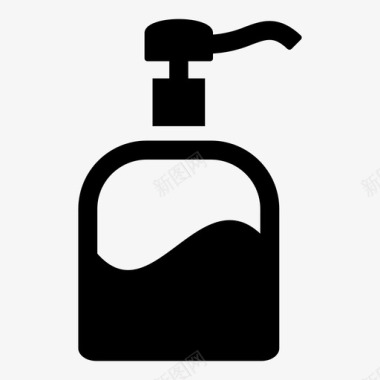 肥皂液分配器洗手液图标图标