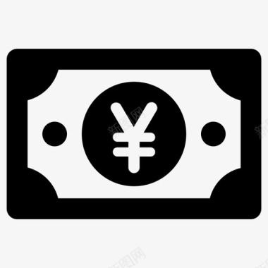 日元日本日本货币图标图标