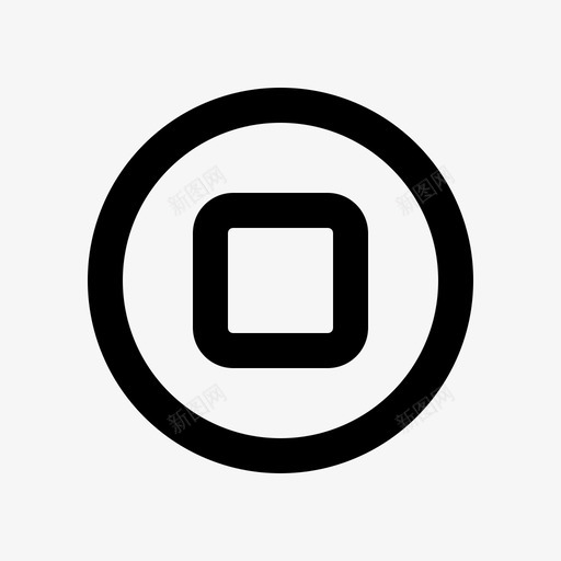 铜版硬币游戏图标svg_新图网 https://ixintu.com 游戏 游戏界面 界面 硬币 铜版