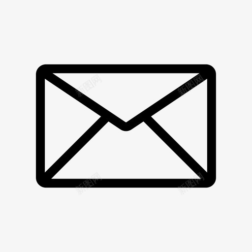 邮件信封收件箱图标svg_新图网 https://ixintu.com 便条 信件 信封 收件箱 邮件