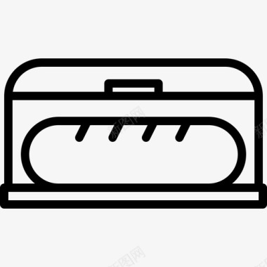 面包箱厨房98线性图标图标