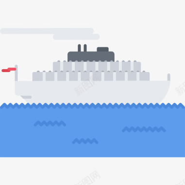船运输150扁平图标图标