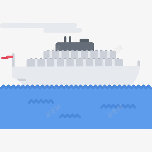 船运输150扁平图标svg_新图网 https://ixintu.com 扁平 船 运输150