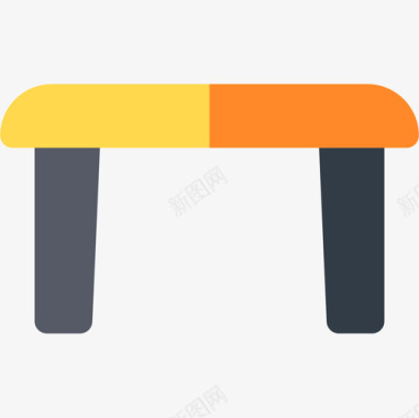 桌子家具123扁平图标图标