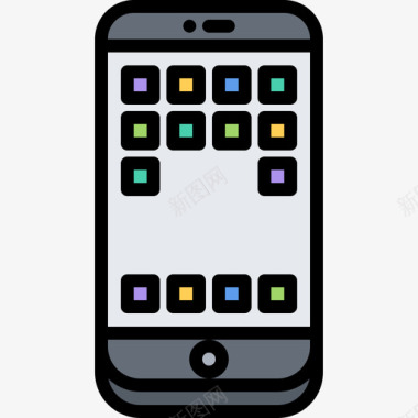 应用程序手机34彩色图标图标