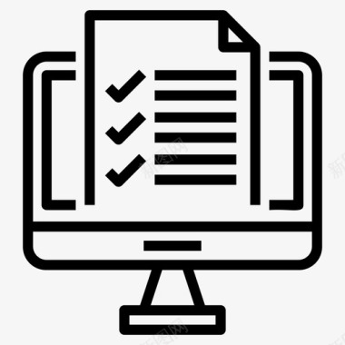 在线任务列表议程批准的文档图标图标