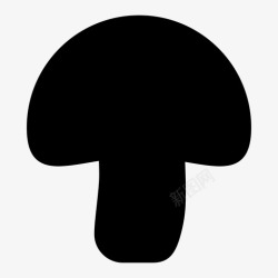 贝罗蘑菇披萨波尔图贝罗图标高清图片