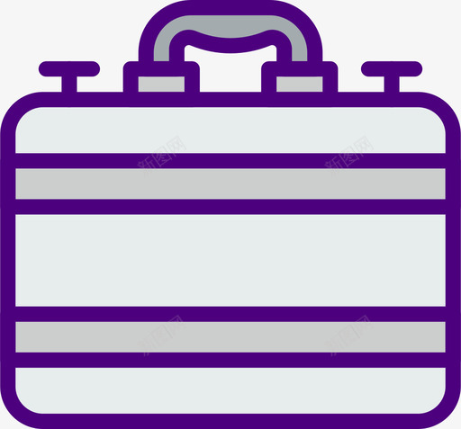 手提箱密码和货币7线性颜色图标svg_新图网 https://ixintu.com 密码和货币7 手提箱 线性颜色
