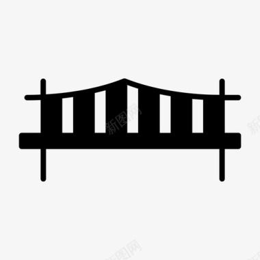 桥梁建筑栈桥图标图标