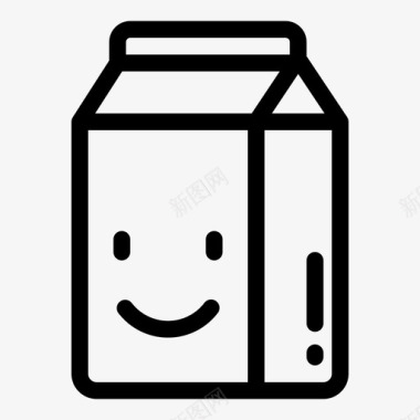 牛奶健康食品果汁图标图标