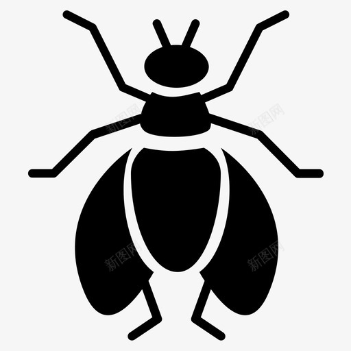 家蝇动物昆虫图标svg_新图网 https://ixintu.com 动物 家蝇 昆虫 自然