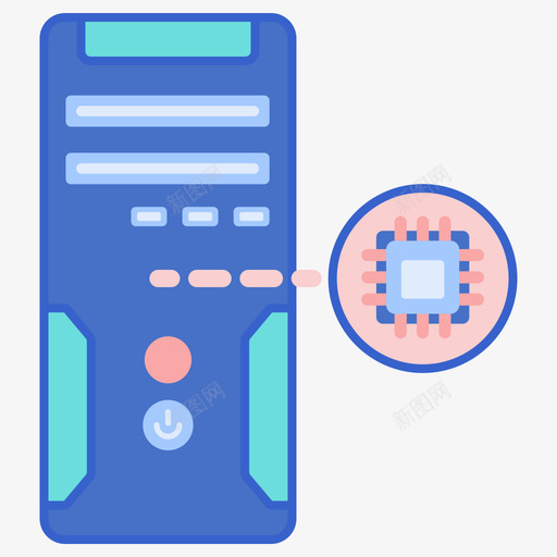 Cpu智能技术18线性彩色图标svg_新图网 https://ixintu.com Cpu 智能技术18 线性彩色