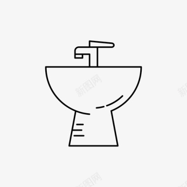坐浴盆电器浴室图标图标