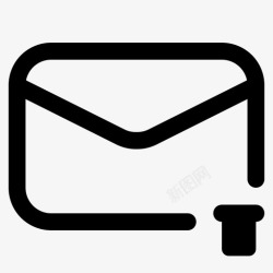邮件系统删除邮件电子邮件垃圾箱图标高清图片