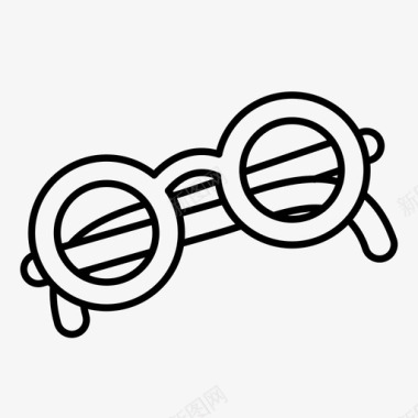 眼镜视力聪明图标图标