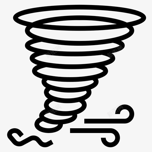 龙卷风大风飑图标svg_新图网 https://ixintu.com 大风 天气 暴风雨 风暴 龙卷风