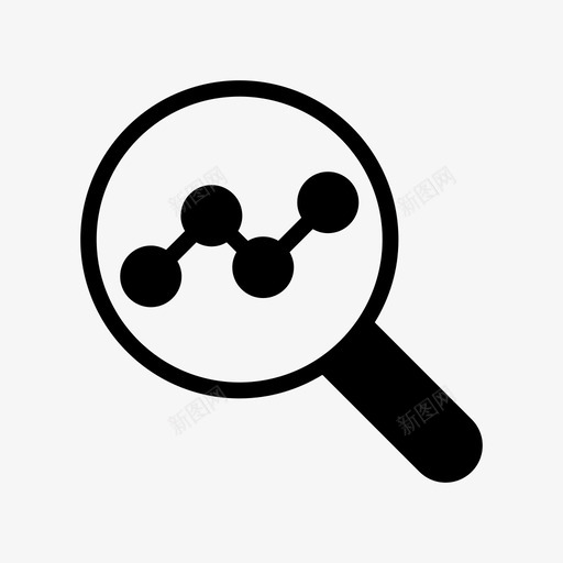 搜索分析图表研究图标svg_新图网 https://ixintu.com 图表 搜索分析 研究 项目管理线字形