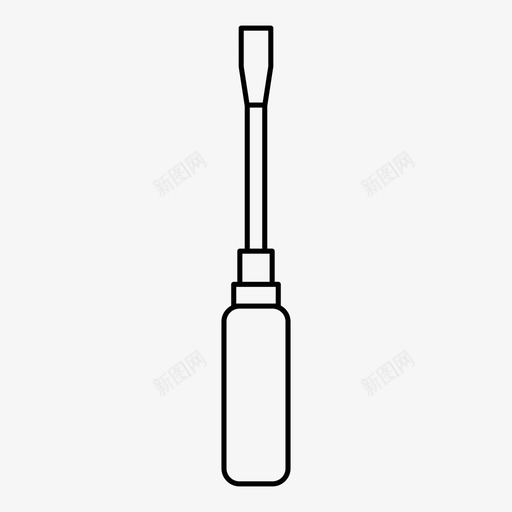 螺丝刀建筑固定图标svg_新图网 https://ixintu.com 固定 工具 建筑 螺丝刀