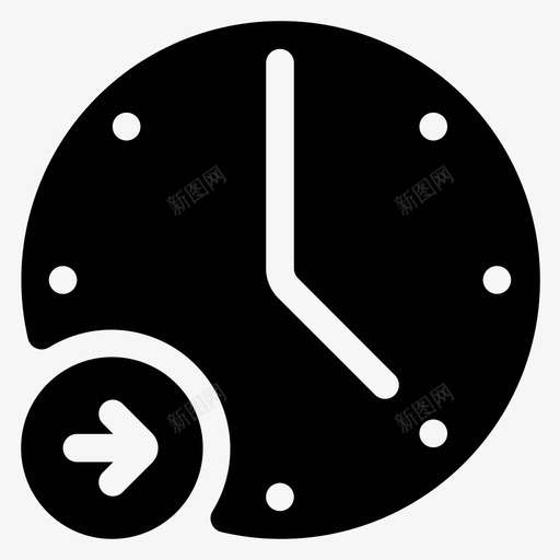 设置时间下一个时间计划图示符图标svg_新图网 https://ixintu.com 下一个 图示 时间 计划 设置