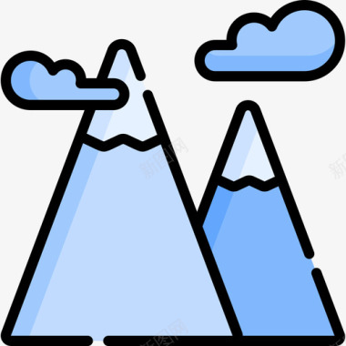 山自然92线性颜色图标图标