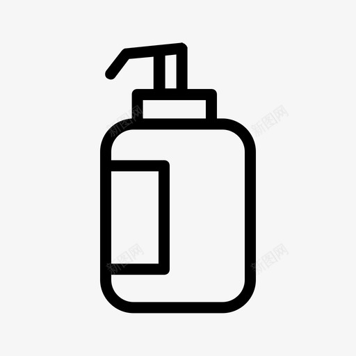 洗发水美容瓶子图标svg_新图网 https://ixintu.com 乳液 奶油 沙龙 洗发水 理发店 瓶子 美容
