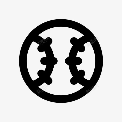 棒球标志运动图标svg_新图网 https://ixintu.com 标志 棒球 符号 运动