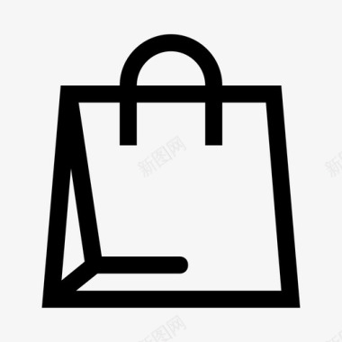 购物袋礼品纸袋图标图标