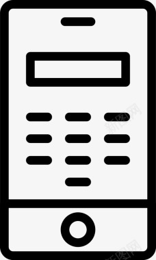 拨号盘uimobile2线性图标图标