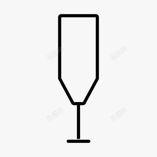酒饮料香槟图标svg_新图网 https://ixintu.com 玻璃杯 酒 饮料 香槟